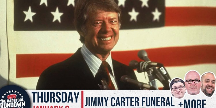 We React to Presidents Meeting Up at Jimmy Carter’s Funeral – Barstool Rundown – January 9th 2025 We React to Presidents Meeting Up at Jimmy Carter’s Funeral – Barstool Rundown – January 9th 2025