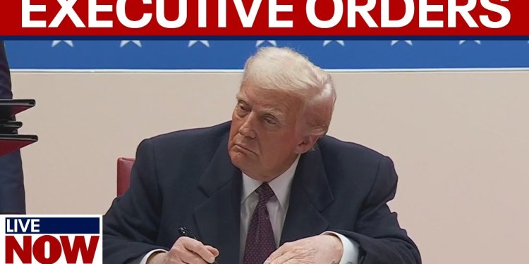 WATCH: Trump signs executive orders WATCH: Trump signs executive orders