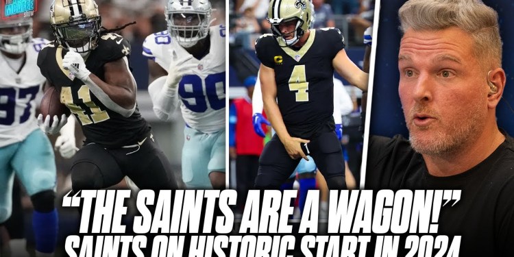 “The Saints Are A Wagon!” Kamara Goes For 4 TD’s, Derek Carr Looks Better Than Ever | Pat McAfee Rea “The Saints Are A Wagon!” Kamara Goes For 4 TD’s, Derek Carr Looks Better Than Ever | Pat McAfee Rea