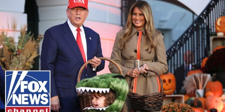 President Trump and First Lady Melania Trump celebrate Halloween President Trump and First Lady Melania Trump celebrate Halloween