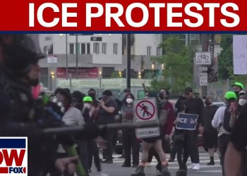 Police clash with protestors in Los Angeles after ICE raids Police clash with protestors in Los Angeles after ICE raids