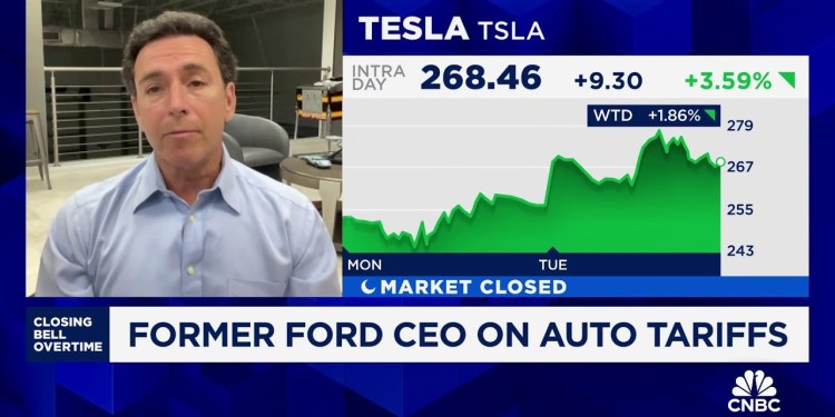 ‘Absolutely’ seeing a pull forward in auto sales ahead of tariffs, says Fmr. Ford CEO Mark Fields ‘Absolutely’ seeing a pull forward in auto sales ahead of tariffs, says Fmr. Ford CEO Mark Fields