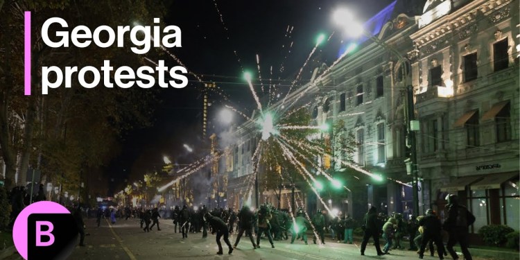 Georgia Protests: Clashes With Police in Tbilisi Over EU Membership Talks Georgia Protests: Clashes With Police in Tbilisi Over EU Membership Talks