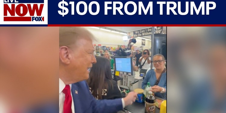 SURPRISE: Mother who Donald Trump gave 0 at Pennsylvania grocery store speaks with LiveNOW SURPRISE: Mother who Donald Trump gave 0 at Pennsylvania grocery store speaks with LiveNOW