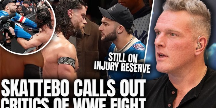 Cam Skattebo Addresses Criticism For His WWE Physicality While On IR | Pat McAfee Show Cam Skattebo Addresses Criticism For His WWE Physicality While On IR | Pat McAfee Show