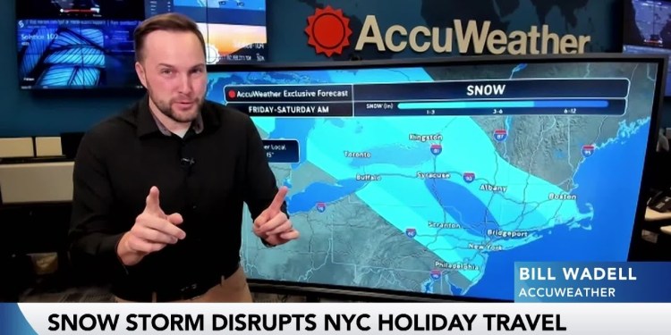 Snow Storm Brings Holiday Travel Disruptions to NYC Airports Snow Storm Brings Holiday Travel Disruptions to NYC Airports