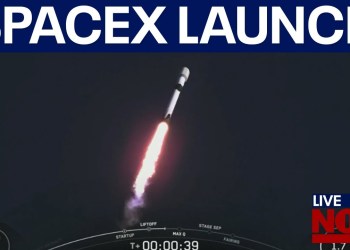 SpaceX rocket launch of project Kuiper KF-02 mission SpaceX rocket launch of project Kuiper KF-02 mission