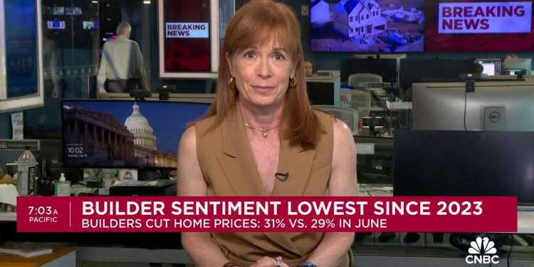 Homebuilder sentiment at the lowest level since December 2023 Homebuilder sentiment at the lowest level since December 2023