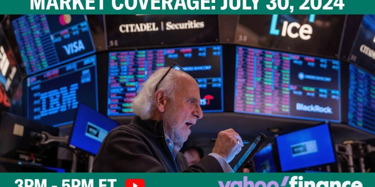 Stock market news today: Nasdaq sinks, Nvidia drops 7% ahead of Big Tech earnings | July 30, 2024 Stock market news today: Nasdaq sinks, Nvidia drops 7% ahead of Big Tech earnings | July 30, 2024