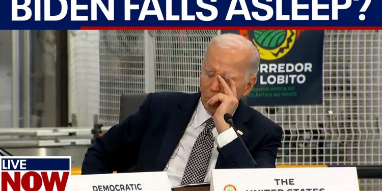 Biden appears to fall asleep during economic meeting in Angola | LiveNOW from FOX Biden appears to fall asleep during economic meeting in Angola | LiveNOW from FOX