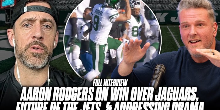 Aaron Rodgers Talks Win Over Jaguars, Future Of The Jets Organization, & More | Pat McAfee Show Aaron Rodgers Talks Win Over Jaguars, Future Of The Jets Organization, & More | Pat McAfee Show