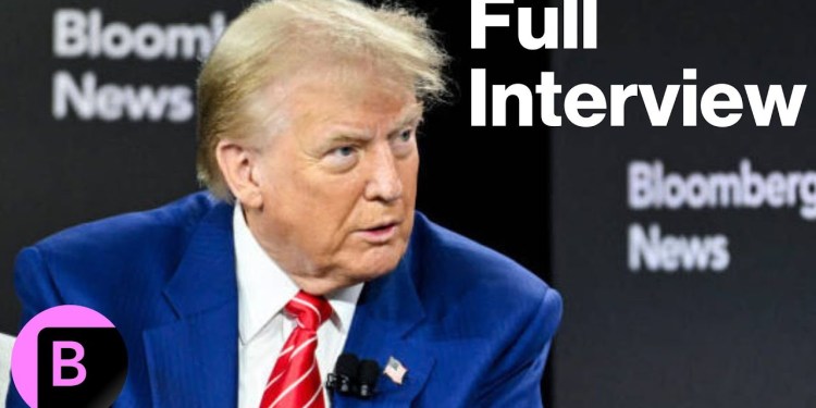 Donald Trump Full Interview Live on Bloomberg Donald Trump Full Interview Live on Bloomberg