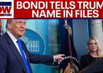 AG Bondi told President Trump he’s named in Epstein files, according to WSJ report AG Bondi told President Trump he’s named in Epstein files, according to WSJ report