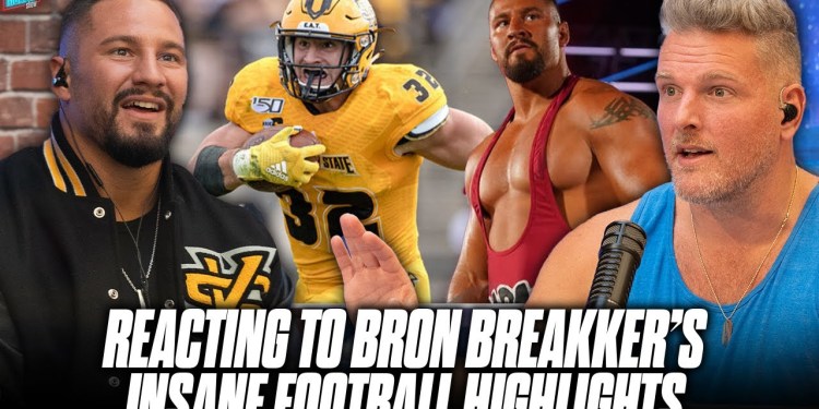 WWE Superstar Bron Breakker’s Football Highlights ARE INSANE | Pat McAfee Reacts WWE Superstar Bron Breakker’s Football Highlights ARE INSANE | Pat McAfee Reacts
