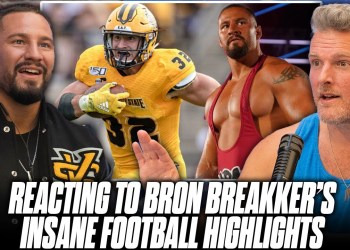 WWE Superstar Bron Breakker’s Football Highlights ARE INSANE | Pat McAfee Reacts WWE Superstar Bron Breakker’s Football Highlights ARE INSANE | Pat McAfee Reacts