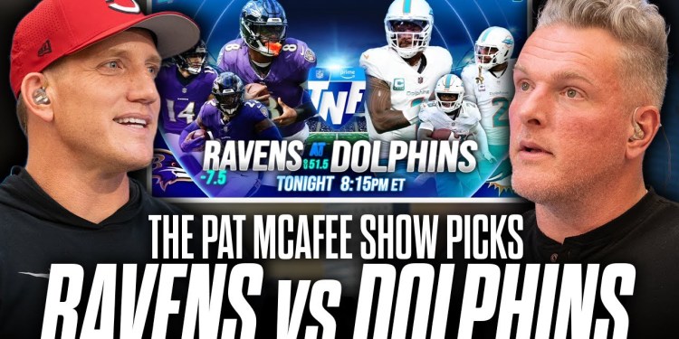 The Pat McAfee Show’s Picks For Ravens vs Dolphins On Thursday Night Football The Pat McAfee Show’s Picks For Ravens vs Dolphins On Thursday Night Football