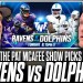 The Pat McAfee Show’s Picks For Ravens vs Dolphins On Thursday Night Football The Pat McAfee Show’s Picks For Ravens vs Dolphins On Thursday Night Football
