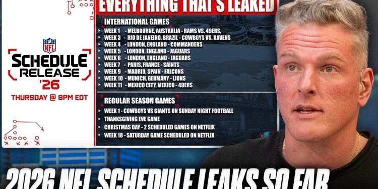 All Of The 2026 NFL Schedule Release Leaks That YOU Need To Know All Of The 2026 NFL Schedule Release Leaks That YOU Need To Know
