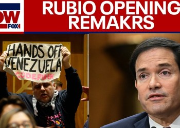 Marco Rubio interrupted by protester during opening remarks on Venezuela Marco Rubio interrupted by protester during opening remarks on Venezuela