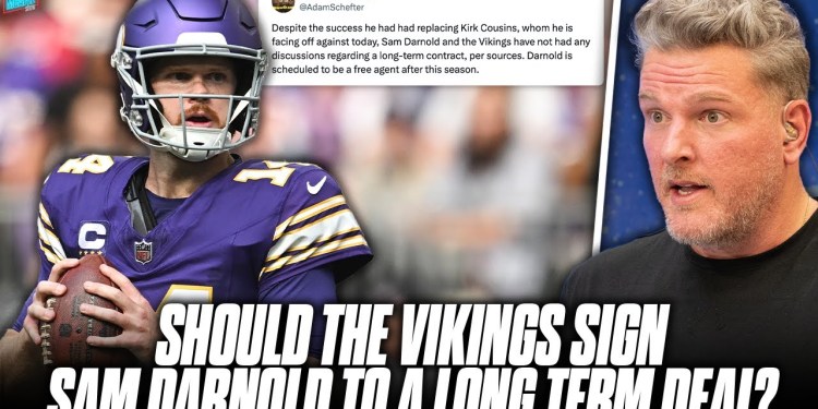 Should The Vikings Give Sam Darnold A Long Term Deal After 11-2 Start? | Pat McAfee Show Should The Vikings Give Sam Darnold A Long Term Deal After 11-2 Start? | Pat McAfee Show