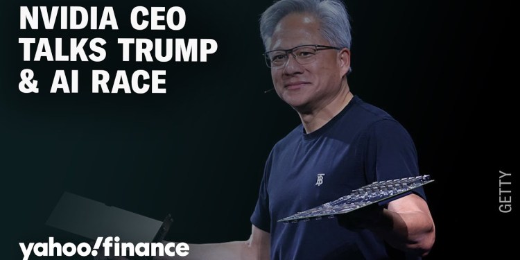 Nvidia CEO Jensen Huang says President Trump really wants America to win the AI race Nvidia CEO Jensen Huang says President Trump really wants America to win the AI race