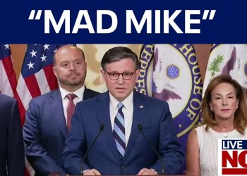 Speaker Johnson on govt. shutdown: “I don’t wanna be mad Mike” Speaker Johnson on govt. shutdown: “I don’t wanna be mad Mike”