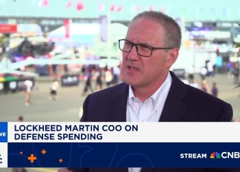 Lockheed Martin COO: We are probably at the beginning of a 3-to-5-year surge in defense spending Lockheed Martin COO: We are probably at the beginning of a 3-to-5-year surge in defense spending