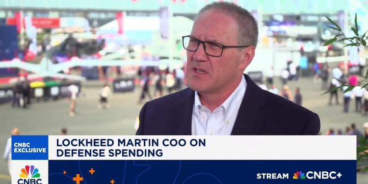 Lockheed Martin COO: We are probably at the beginning of a 3-to-5-year surge in defense spending Lockheed Martin COO: We are probably at the beginning of a 3-to-5-year surge in defense spending