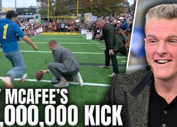 Pat McAfee’s Biggest Field Goal Challenge Yet… MILLION UP FOR GRABS IN PITTSBURGH Pat McAfee’s Biggest Field Goal Challenge Yet… MILLION UP FOR GRABS IN PITTSBURGH