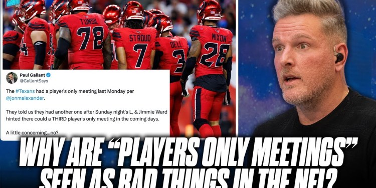 Why Are NFL “Players Only Meetings” Seen As A Bad Thing, “Team Death Sentence?” | Pat McAfee Show Why Are NFL “Players Only Meetings” Seen As A Bad Thing, “Team Death Sentence?” | Pat McAfee Show