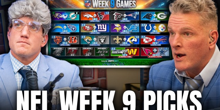 The Pat McAfee Show Picks & Predicts Every Game For NFL’s 2025 Week 9 Weekend The Pat McAfee Show Picks & Predicts Every Game For NFL’s 2025 Week 9 Weekend