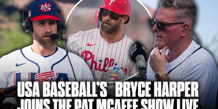 USA Baseball’s Bryce Harper Joins The Pat McAfee Show Live Ahead Of The World Baseball Classic USA Baseball’s Bryce Harper Joins The Pat McAfee Show Live Ahead Of The World Baseball Classic