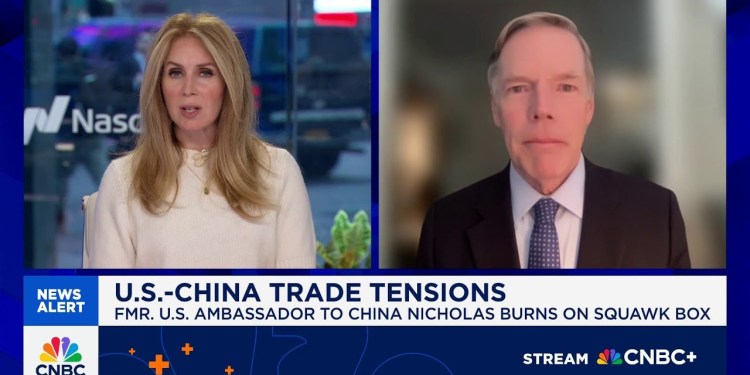 Nicholas Burns on U.S.-China trade tensions: Neither economy can sustain a trade war like this Nicholas Burns on U.S.-China trade tensions: Neither economy can sustain a trade war like this