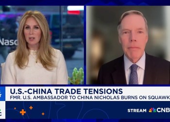 Nicholas Burns on U.S.-China trade tensions: Neither economy can sustain a trade war like this Nicholas Burns on U.S.-China trade tensions: Neither economy can sustain a trade war like this