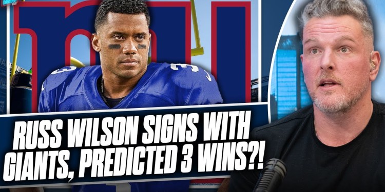 Russell Wilson Signs With The Giants, Estimated To Win 3 Games Next Season?! | Pat McAfee Show Russell Wilson Signs With The Giants, Estimated To Win 3 Games Next Season?! | Pat McAfee Show