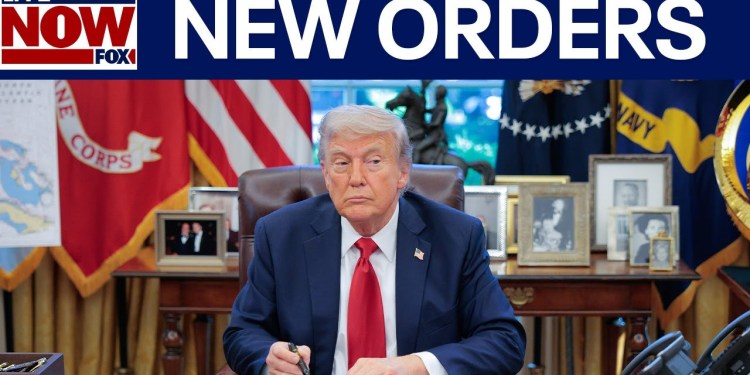 President Trump signs executive orders in Oval Office | LiveNOW from FOX President Trump signs executive orders in Oval Office | LiveNOW from FOX