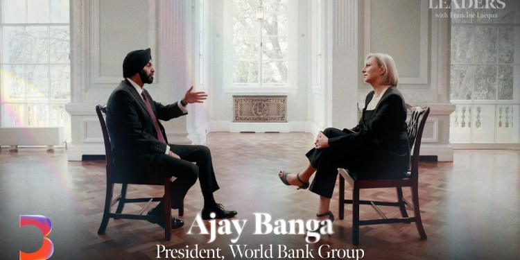 Ajay Banga on India, Migration and a Youth Jobs Time Bomb | Leaders with Francine Lacqua Ajay Banga on India, Migration and a Youth Jobs Time Bomb | Leaders with Francine Lacqua