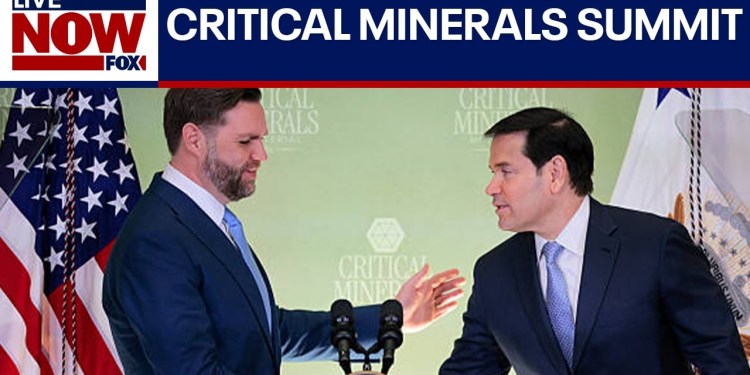 VP Vance, Sec Rubio address State Department critical minerals summit VP Vance, Sec Rubio address State Department critical minerals summit