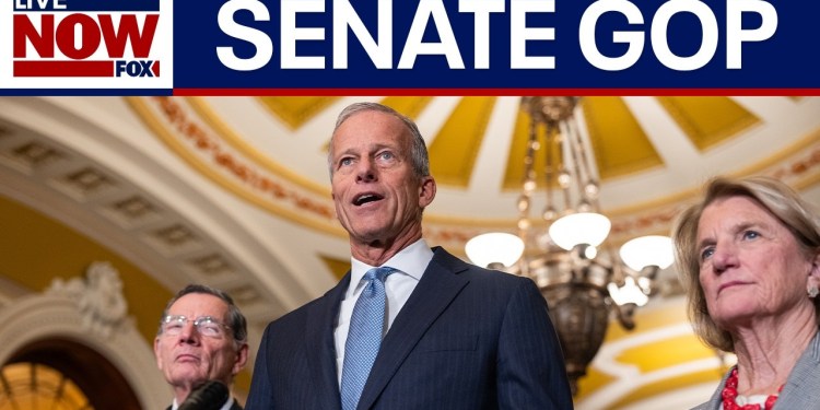 Senate Republicans speak on Epstein files release, government shutdown Senate Republicans speak on Epstein files release, government shutdown