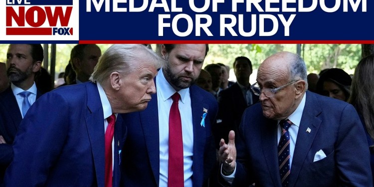 BREAKING: Trump awards Rudy Giuliani Presidential Medal of Freedom BREAKING: Trump awards Rudy Giuliani Presidential Medal of Freedom