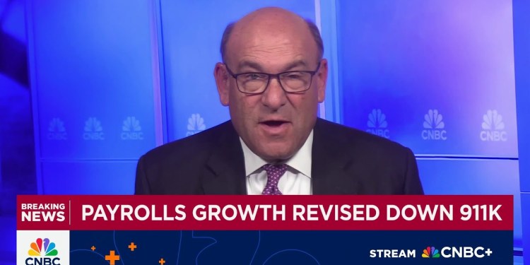 Job growth revised down by 911K through March, signaling economy on shakier footing than realized Job growth revised down by 911K through March, signaling economy on shakier footing than realized