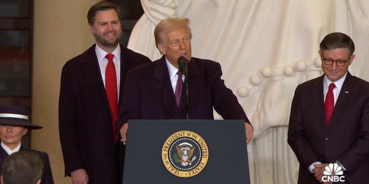 President Trump says JD Vance and Melania Trump advised him to tone down his inaugural speech President Trump says JD Vance and Melania Trump advised him to tone down his inaugural speech