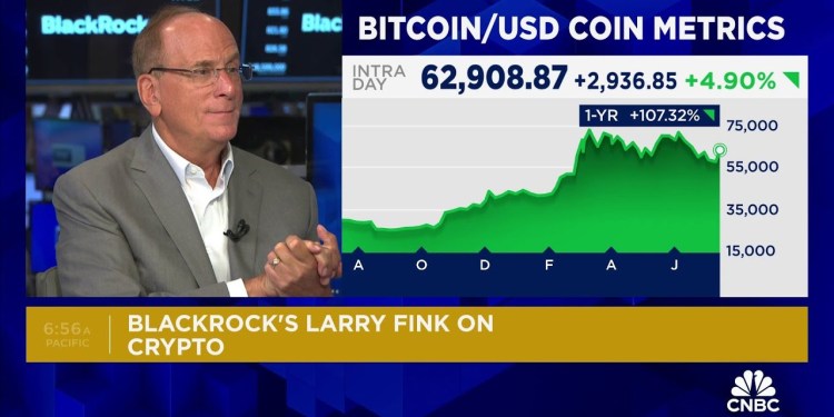 BlackRock CEO Larry Fink: I believe bitcoin is a legit financial instrument BlackRock CEO Larry Fink: I believe bitcoin is a legit financial instrument