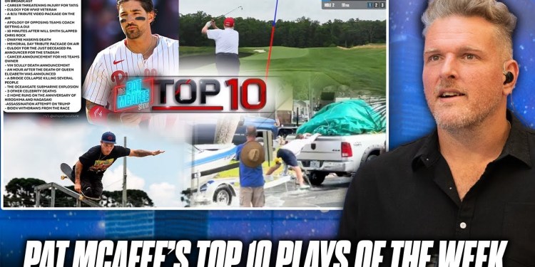 Pat McAfee’s Top 10 Plays Of The Week (Castellanos Home Run Streak, Trump’s Golf Game & More) Pat McAfee’s Top 10 Plays Of The Week (Castellanos Home Run Streak, Trump’s Golf Game & More)