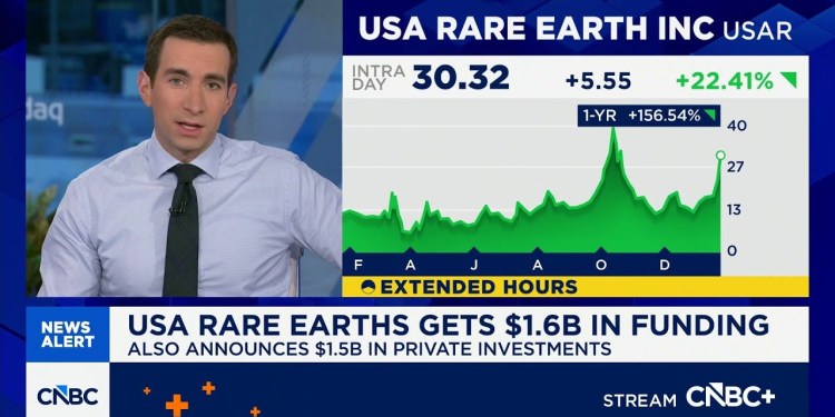 USA Rare Earths gets .6B in funding, also announces .5B in private investments USA Rare Earths gets .6B in funding, also announces .5B in private investments