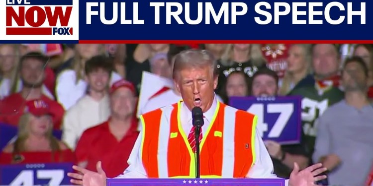 WATCH: Trump wears orange vest during campaign speech in battleground Wisconsin | LiveNOW from FOX WATCH: Trump wears orange vest during campaign speech in battleground Wisconsin | LiveNOW from FOX