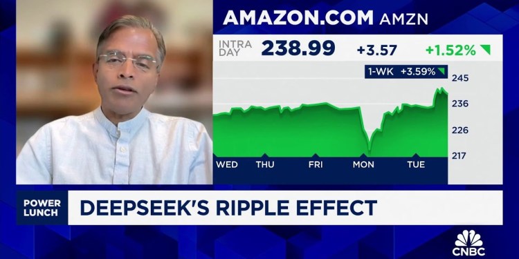 Consumer services will benefit greatly from DeepSeek’s impact, says NYU’s Aswath Damodaran Consumer services will benefit greatly from DeepSeek’s impact, says NYU’s Aswath Damodaran