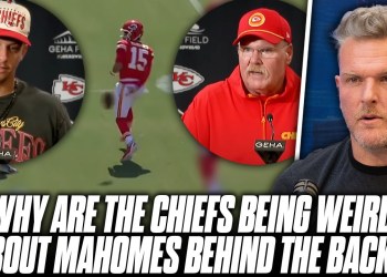 The Chiefs Are Being Weird About Patrick Mahomes’ Behind The Back Pass… | Pat McAfee Reacts The Chiefs Are Being Weird About Patrick Mahomes’ Behind The Back Pass… | Pat McAfee Reacts