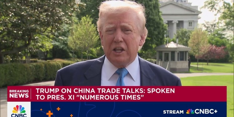 Trump on China trade talks: I’ve spoken to President Xi numerous times Trump on China trade talks: I’ve spoken to President Xi numerous times