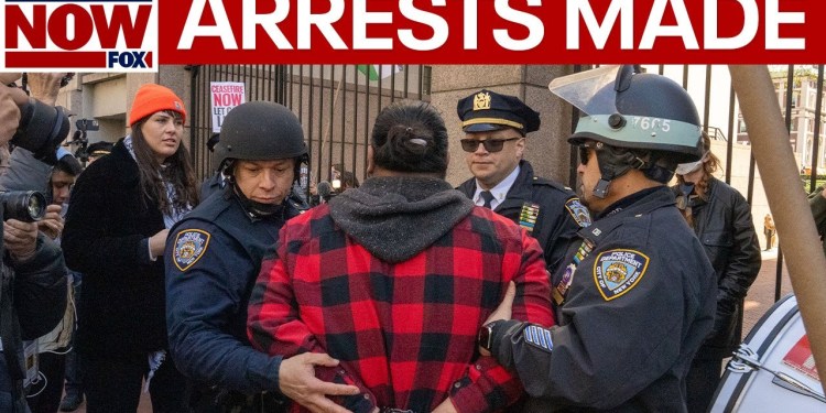 IN CUSTODY: Masked Gaza war protesters arrested after clash with police | LiveNOW from FOX IN CUSTODY: Masked Gaza war protesters arrested after clash with police | LiveNOW from FOX
